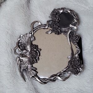 Vintage Birds and Roses Double Heart Picture Frame!